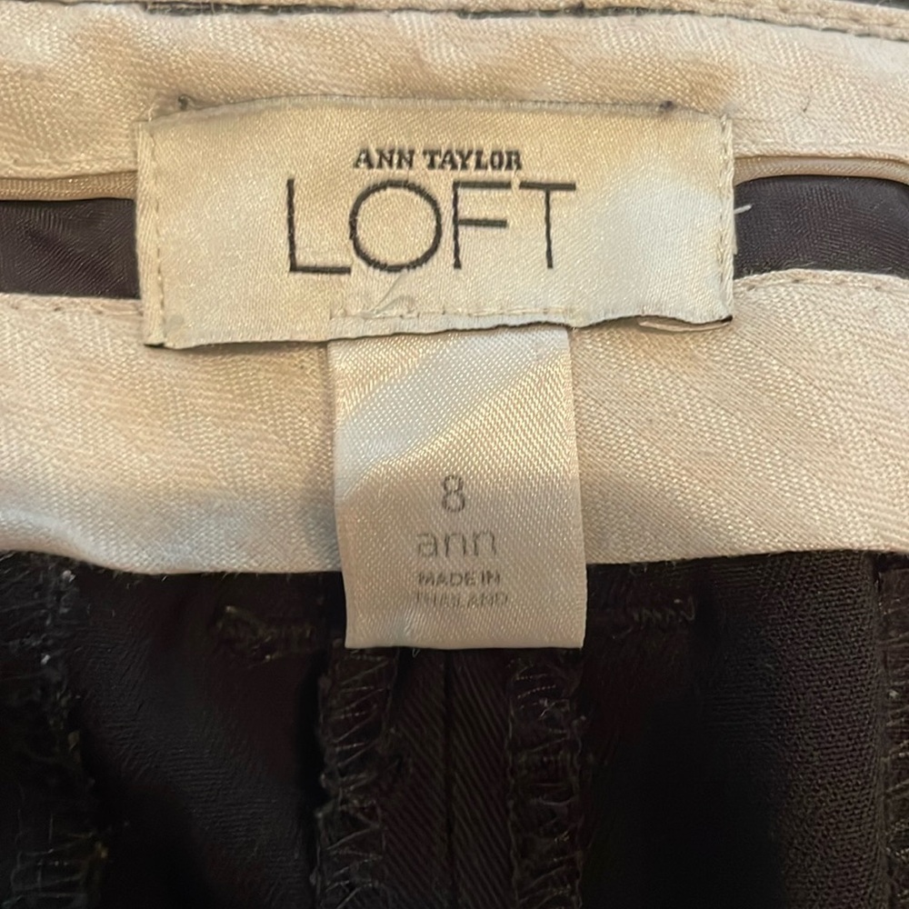 Awesome, BLACK and Taylor loft dress pants but very very comfortable. Well worn.